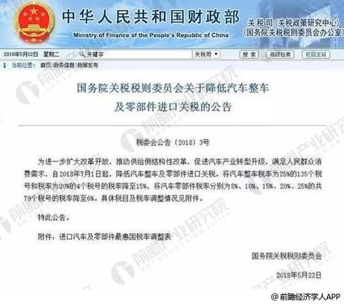 中国汽车关税多少 中国汽车关税多少