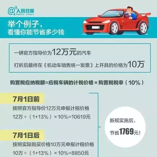 买汽车交多少购置税 买汽车交多少购置税